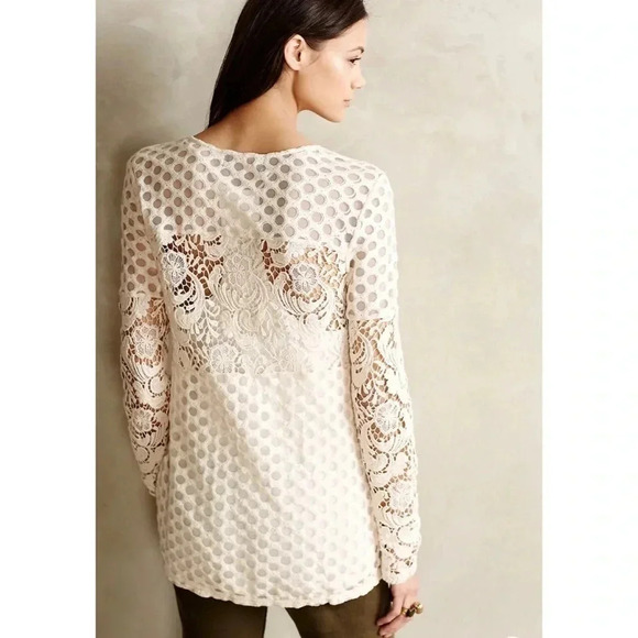 Sunday in Brooklyn Anthro Laced Interlude Top Size Small - Picture 2 of 10